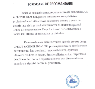 recomandare firma de creare site